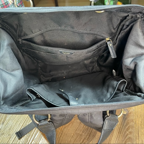 ⬇️ Tutilo Pivot Collection Black Nylon Backpack Handbag - Picture 6 of 8